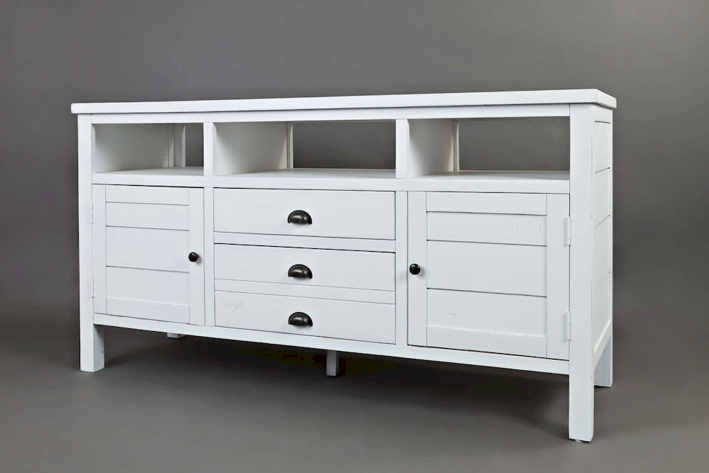 Jofran - Artisans Craft 60in Media Console in weathered white - 1744-60 view 3