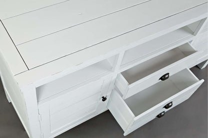 Jofran - Artisans Craft 60in Media Console in weathered white - 1744-60 view 6