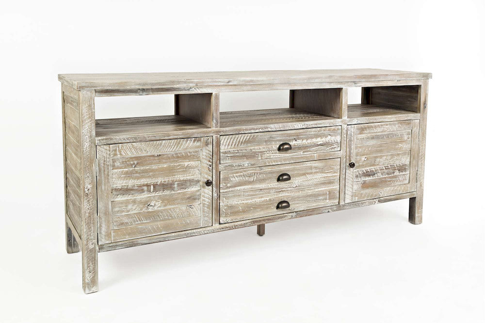 Jofran - Artisans Craft 70in Media Console in ashed Grey - 1743-70 view 2