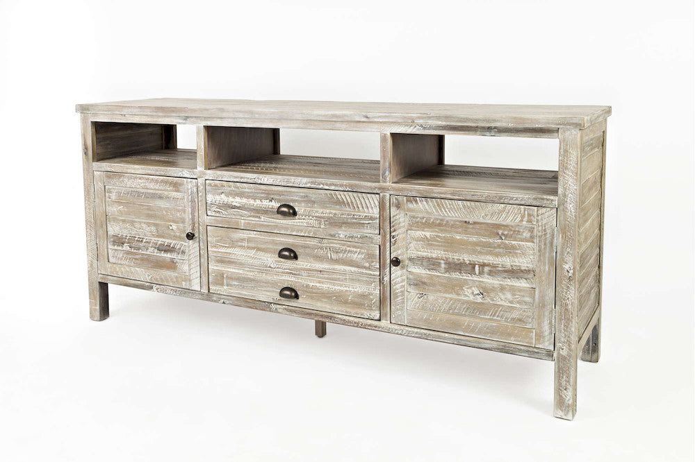 Jofran - Artisans Craft 70in Media Console in ashed Grey - 1743-70 view 3