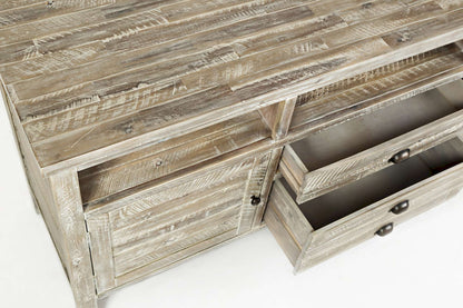 Jofran - Artisans Craft 70in Media Console in ashed Grey - 1743-70 view 6