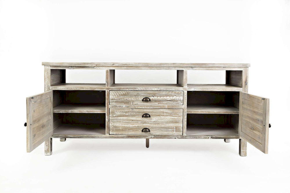 Jofran - Artisans Craft 70in Media Console in ashed Grey - 1743-70 view 8