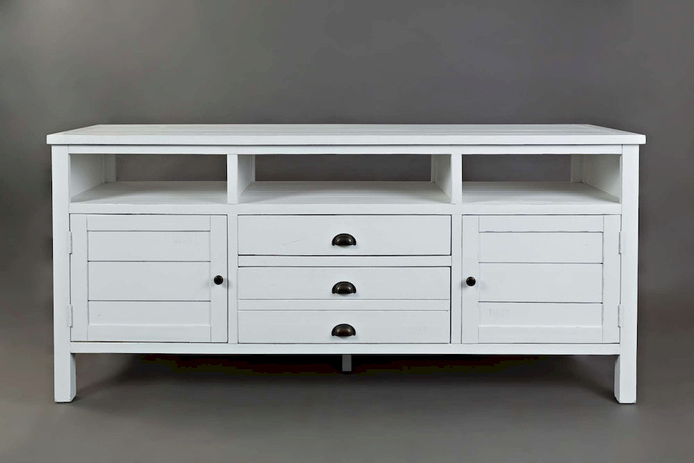 Jofran - Artisans Craft 70in Media Console in eathered white - 1744-70 view 1
