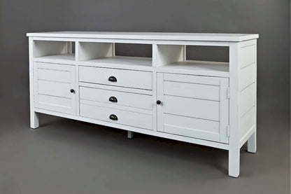 Jofran - Artisans Craft 70in Media Console in eathered white - 1744-70 view 3