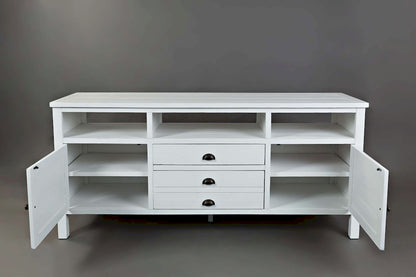 Jofran - Artisans Craft 70in Media Console in eathered white - 1744-70 view 8