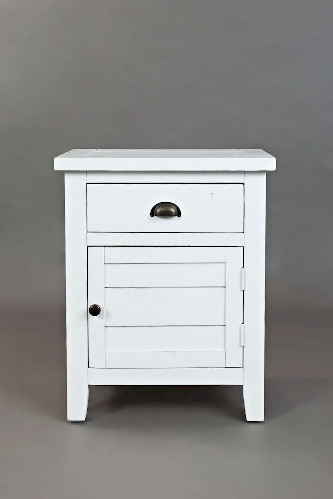 Jofran - Artisans Craft Accent Table in weathered white - 1744-20 view 1