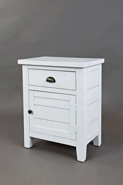Jofran - Artisans Craft Accent Table in weathered white - 1744-20 view 3