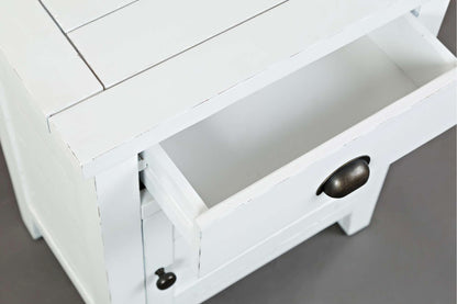 Jofran - Artisans Craft Accent Table in weathered white - 1744-20 view 6