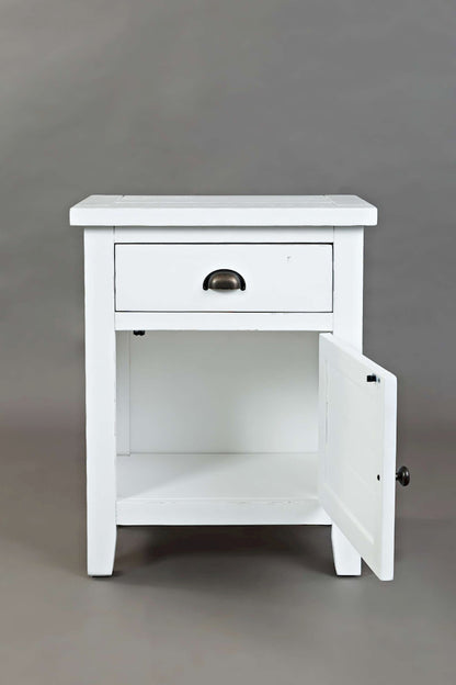 Jofran - Artisans Craft Accent Table in weathered white - 1744-20 view 8