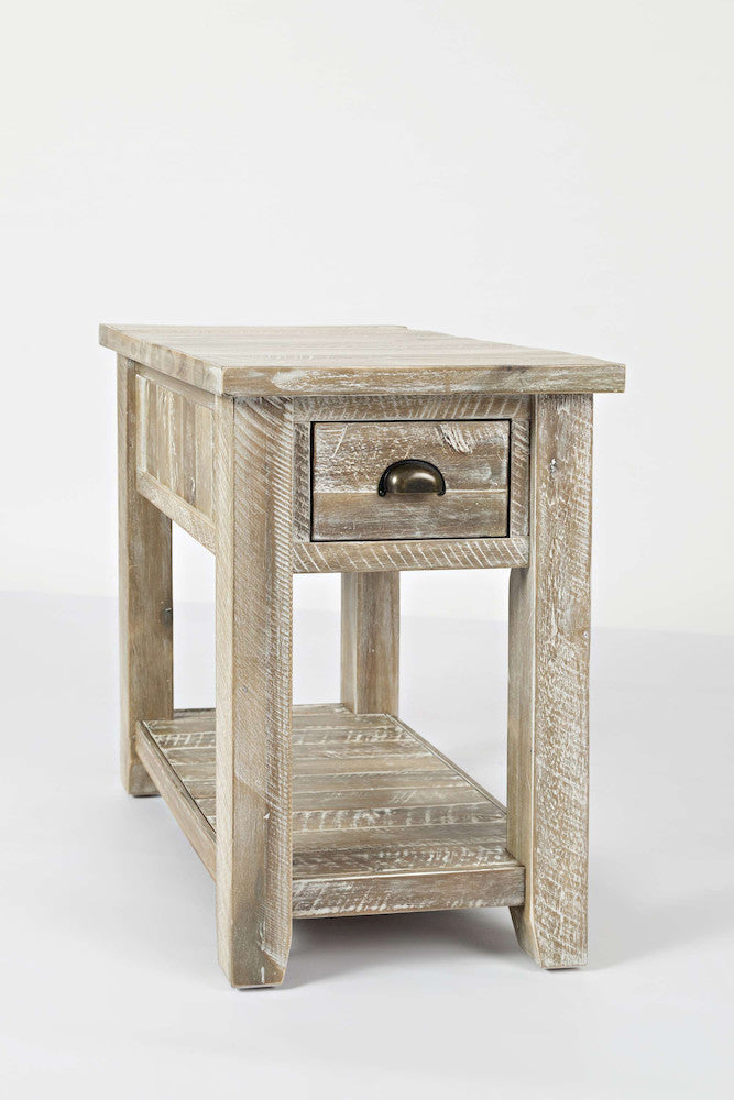 Jofran - Artisans Craft Chairside Table in ashed Grey - 1743-7 view 2