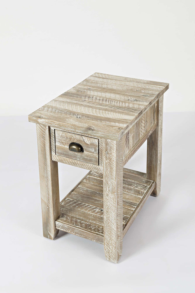 Jofran - Artisans Craft Chairside Table in ashed Grey - 1743-7 view 3