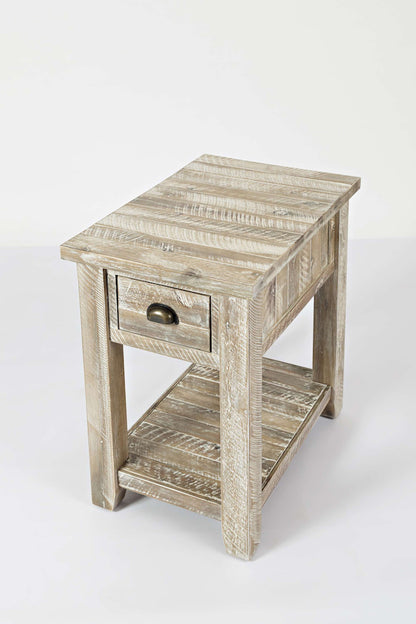 Jofran - Artisans Craft Chairside Table in ashed Grey - 1743-7 view 3