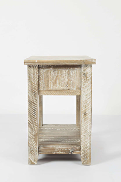 Jofran - Artisans Craft Chairside Table in ashed Grey - 1743-7 view 4