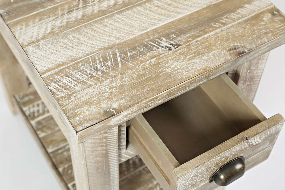 Jofran - Artisans Craft Chairside Table in ashed Grey - 1743-7 view 5