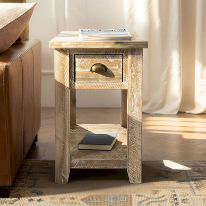 Jofran - Artisans Craft Chairside Table in ashed Grey - 1743-7 view 8