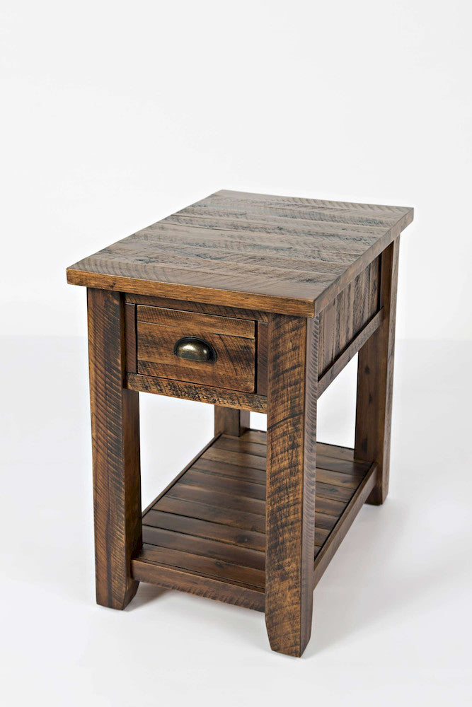 Jofran - Artisans Craft Chairside Table in Dakota Oak - 1742-7 view 3