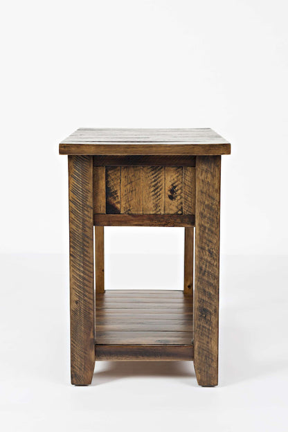 Jofran - Artisans Craft Chairside Table in Dakota Oak - 1742-7 view 4