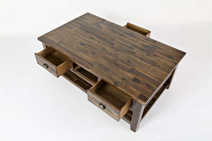 Jofran - Artisans Craft Cocktail Table in Dakota Oak - 1742-1 view 6