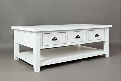 Jofran - Artisans Craft Cocktail Table in eathered white - 1744-1 view 2
