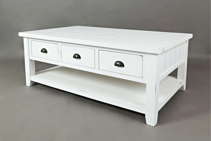 Jofran - Artisans Craft Cocktail Table in eathered white - 1744-1 view 3