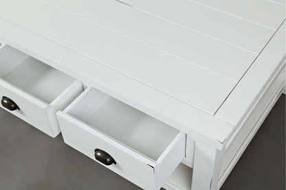 Jofran - Artisans Craft Cocktail Table in eathered white - 1744-1 view 4