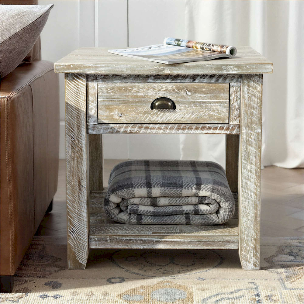 Jofran - Artisans Craft End Table in ashed Grey - 1743-3 view 7