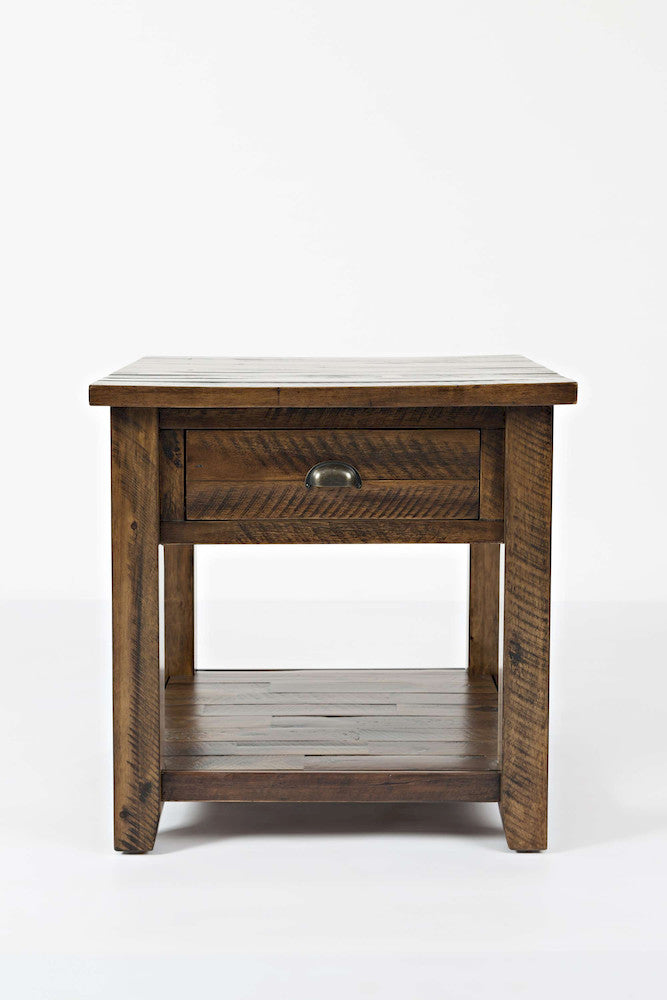 Jofran - Artisans Craft End Table in Dakota Oak - 1742-3 view 1