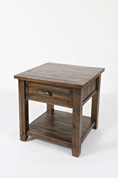 Jofran - Artisans Craft End Table in Dakota Oak - 1742-3 view 3