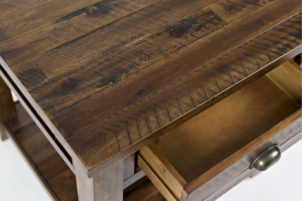 Jofran - Artisans Craft End Table in Dakota Oak - 1742-3 view 5
