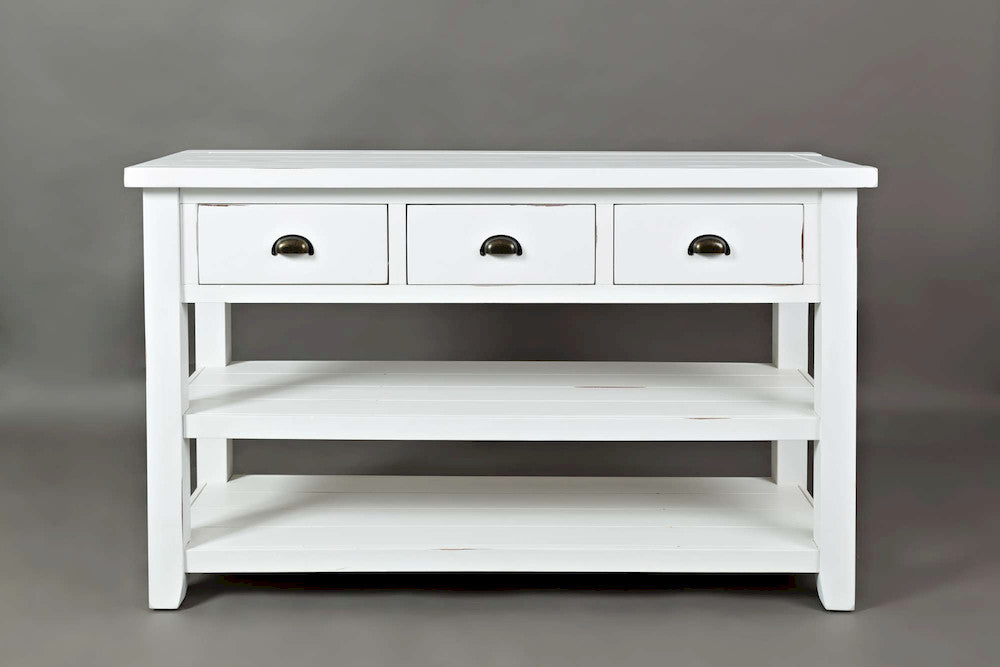 Jofran - Artisans Craft Sofa Table in eathered white - 1744-4 view 1