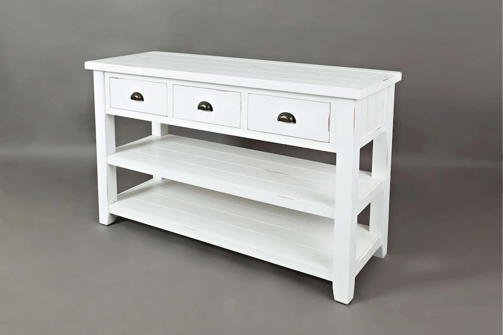 Jofran - Artisans Craft Sofa Table in eathered white - 1744-4 view 3