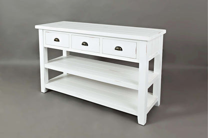 Jofran - Artisans Craft Sofa Table in eathered white - 1744-4 view 3