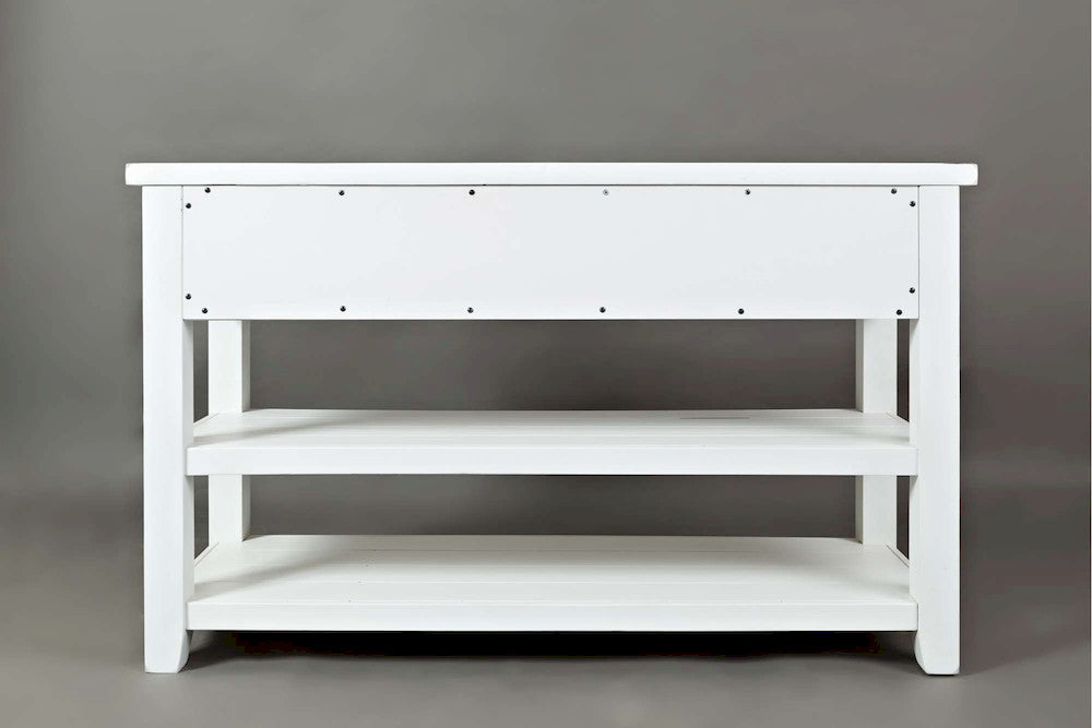 Jofran - Artisans Craft Sofa Table in eathered white - 1744-4 view 4