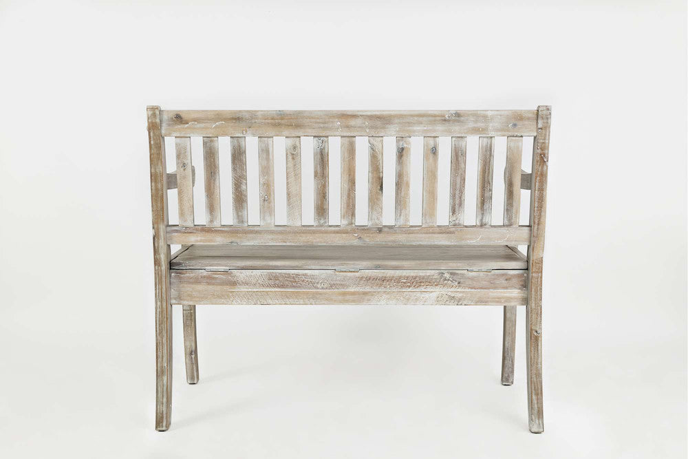 Jofran - Artisans Craft Storage Bench in ashed Grey - 1743-42 view 4
