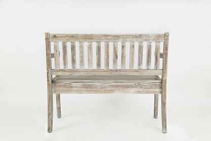 Jofran - Artisans Craft Storage Bench in ashed Grey - 1743-42 view 4