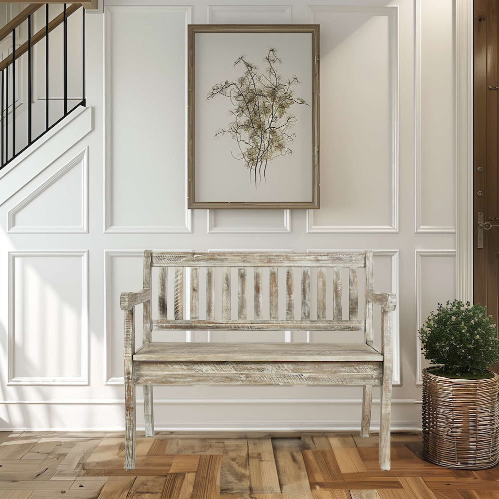 Jofran - Artisans Craft Storage Bench in ashed Grey - 1743-42 view 8