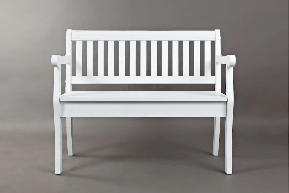 Jofran - Artisans Craft Storage Bench in weathered white - 1744-42 view 1