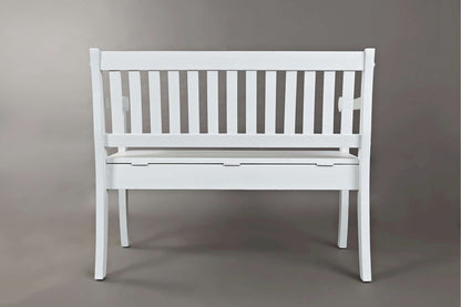 Jofran - Artisans Craft Storage Bench in weathered white - 1744-42 view 3