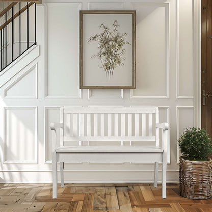 Jofran - Artisans Craft Storage Bench in weathered white - 1744-42 view 7