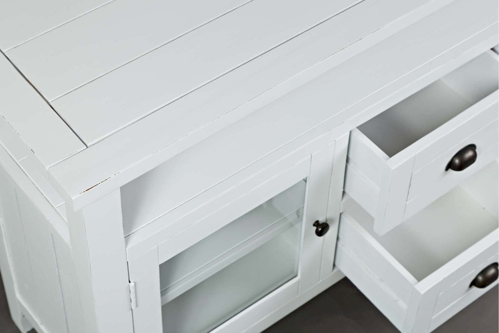Jofran - Artisans Craft Storage Console in weathered white - 1744-54 view 6