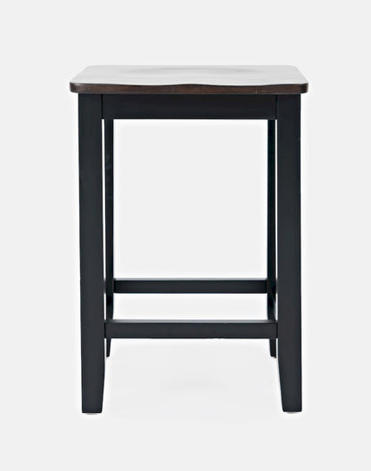 Jofran - Asbury Park Backless Saddle Stool in Black/Autumn (Set of 2) - 1846-BS175KD view 1