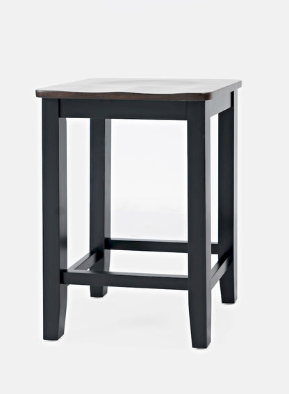 Jofran - Asbury Park Backless Saddle Stool in Black/Autumn (Set of 2) - 1846-BS175KD view 3