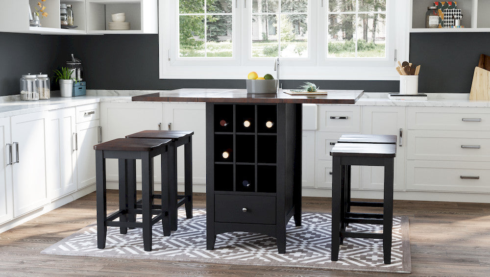 Jofran - Asbury Park Backless Saddle Stool in Black/Autumn (Set of 2) - 1846-BS175KD view 4