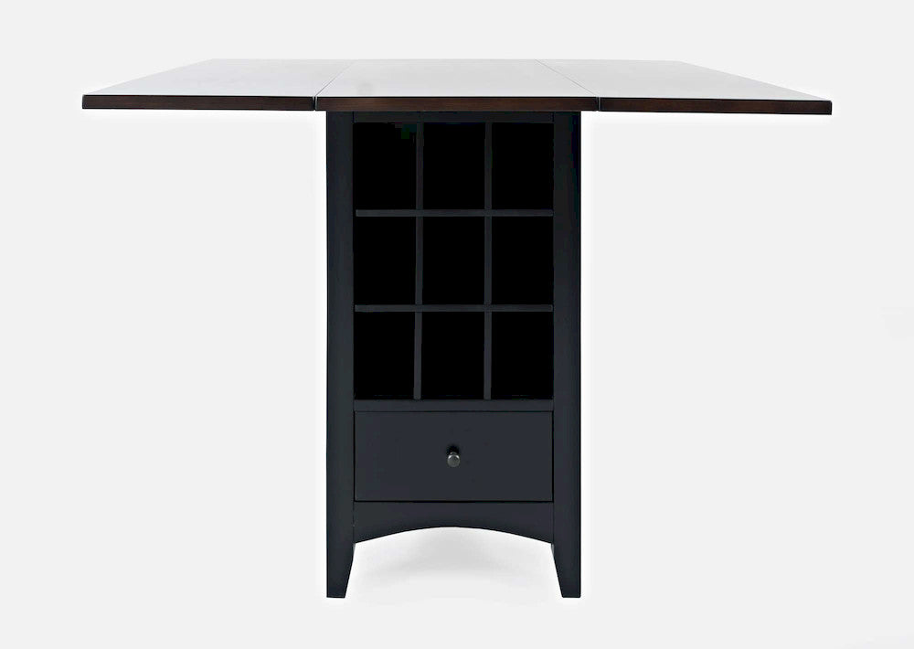 Jofran - Asbury Park Storage Counter Drop Leaf Table in Black/Autumn - 1846-48 view 1