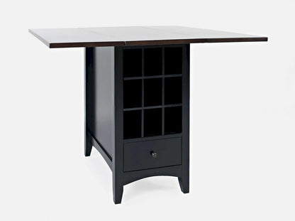Jofran - Asbury Park Storage Counter Drop Leaf Table in Black/Autumn - 1846-48 view 2
