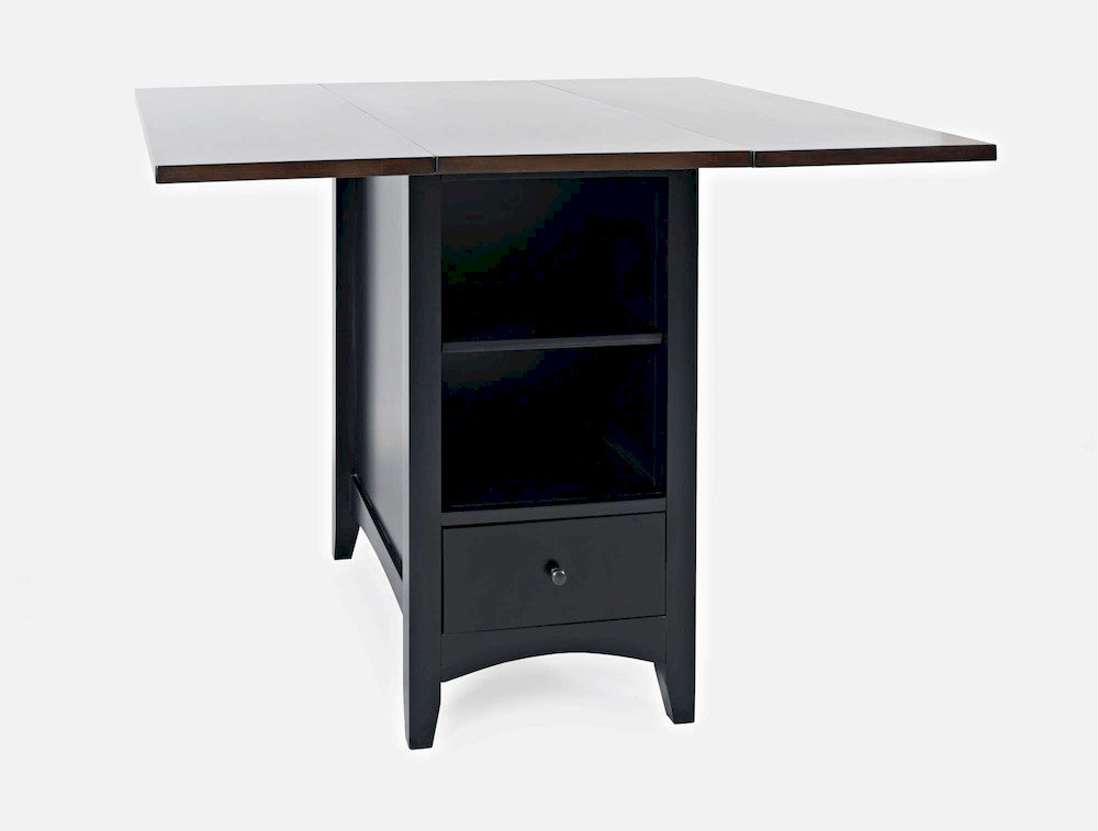 Jofran - Asbury Park Storage Counter Drop Leaf Table in Black/Autumn - 1846-48 view 3