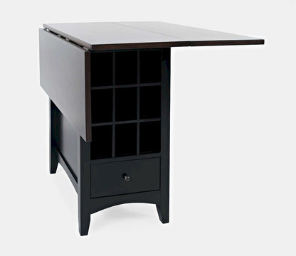 Jofran - Asbury Park Storage Counter Drop Leaf Table in Black/Autumn - 1846-48 view 6