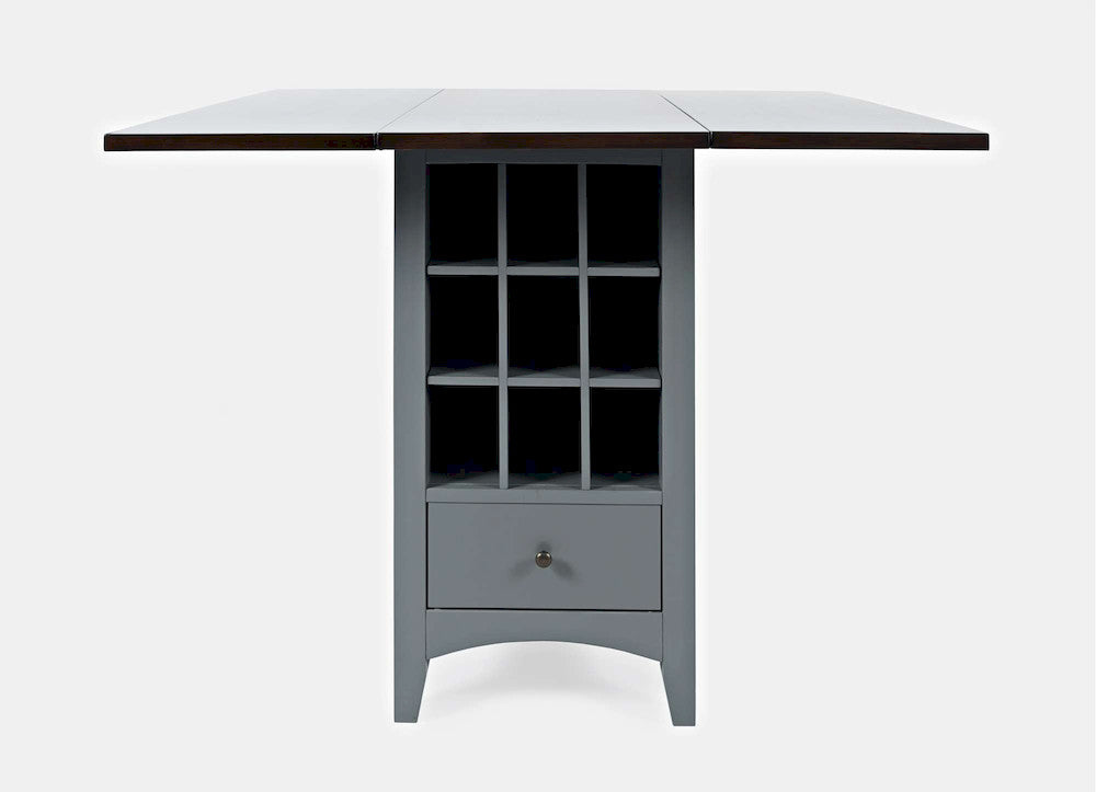 Jofran - Asbury Park Storage Counter Drop Leaf Table in Grey/Autumn - 1816-48 view 1