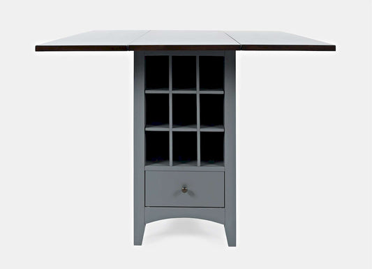 Jofran - Asbury Park Storage Counter Drop Leaf Table in Grey/Autumn - 1816-48 view 1