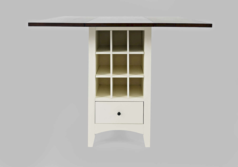 Jofran - Asbury Park Storage Counter Drop Leaf Table in white/Autumn - 1806-48 view 1
